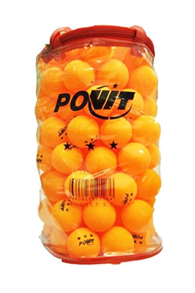 Povit Masa Tenisi Topu 100'lü- Turuncu Renk