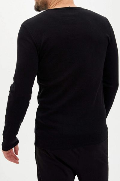 darkzone Black Long Sleeve Cotton Bodysuit