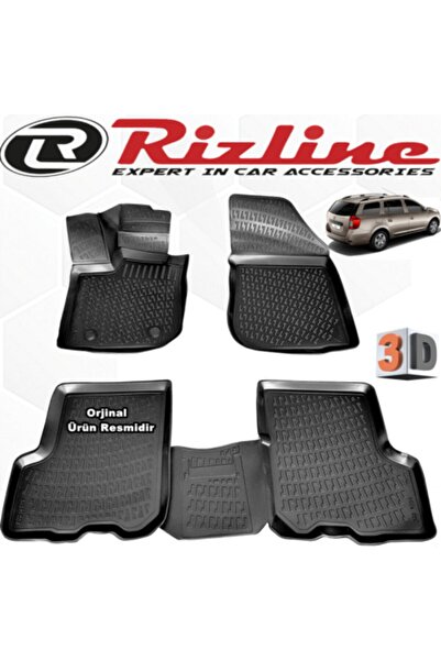 Rizline Dacia Logan Mcv 3d Paspas Havuzlu 2013 - 2020 Arası Siyah 4 Parça Set