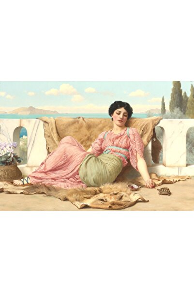 Resmiro Vintage Tablo Desenli Dijital Baskılı Halı Rsp1565