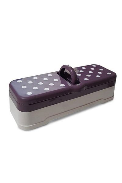 BERONİ 4 Compartments Spotted Lid Spice Rack Seasoning Storage Box