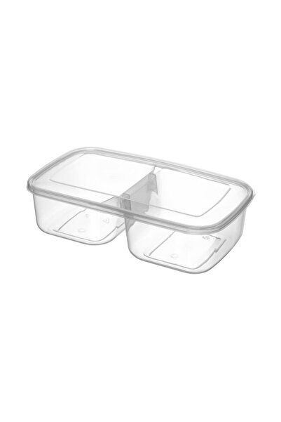 Bora Plastik Two Compartment Storage Container No2 2 X 0.75 Lt 3 Pieces