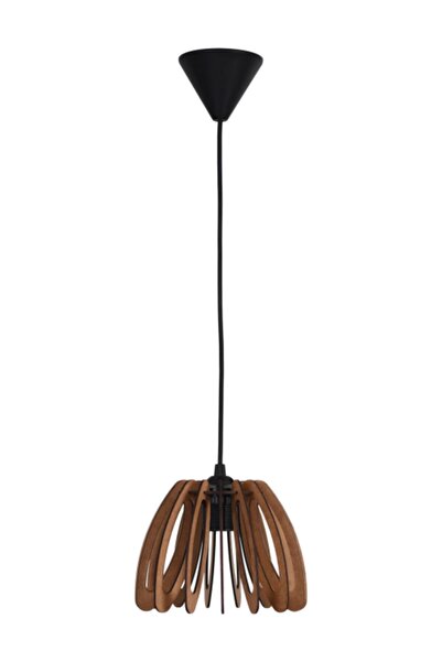 MadamVila Brushwood Ahşap 3 Adet Tekli Avize Seti