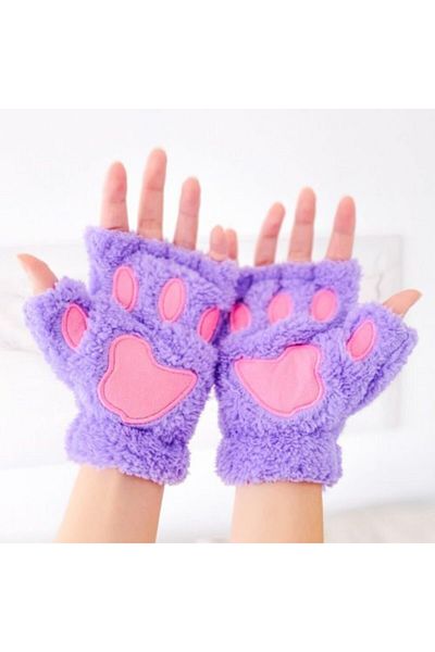 EFBUTİK Lilac Paw Gloves