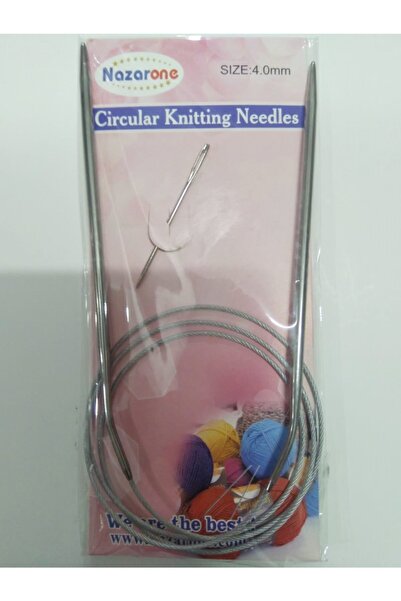 Nazarone 4 No-4mm Misinalı Çelik Telli Titanyum Örgü Şişi