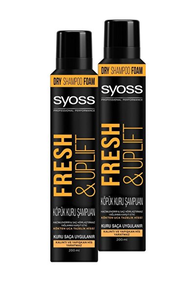 Syoss Fresh & Uplıft Köpük Kuru Şampuan 2x