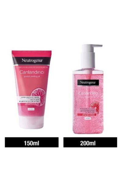 Neutrogena Visibly Clear Pembe Peeling Jel 150 Ml + Canlandırıcı Yüz Temizlem...