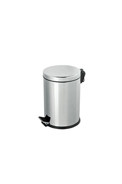 Genel Markalar Ft605 Pedallı Çöp Kovası 3 lt Iç Kovalı Paslanmaz Ofis Çöp Kov...