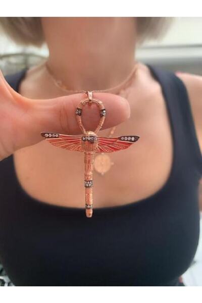 Shaman İstanbul Ankh & Scarab Kolye - Rose