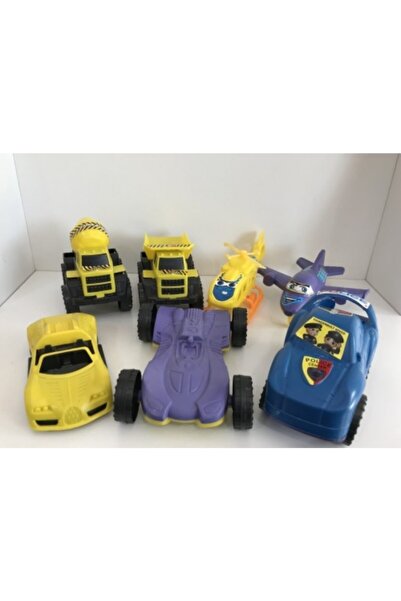 lufex 7'li Oyuncak Set - Oyuncak Araba-kamyon-dozer