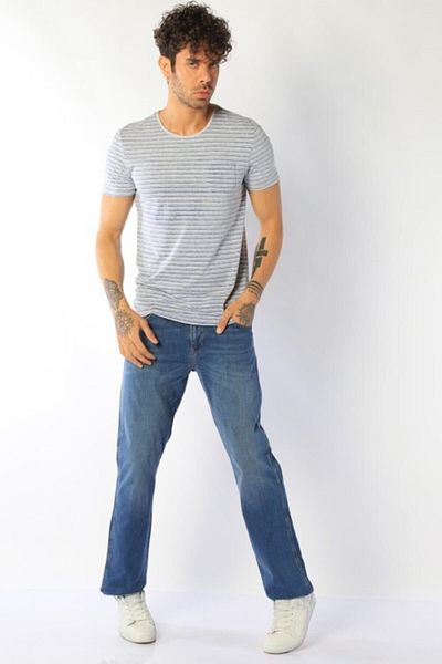 Twister Jeans Vegas 132-14 Sb Middle Blue Super Battal Blugi pentru bărbați Pantalon albastru
