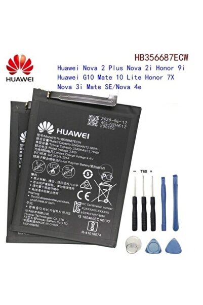 Huawei Mate 10 Lite Batarya Pil + Tamir Seti Hb356687ecw