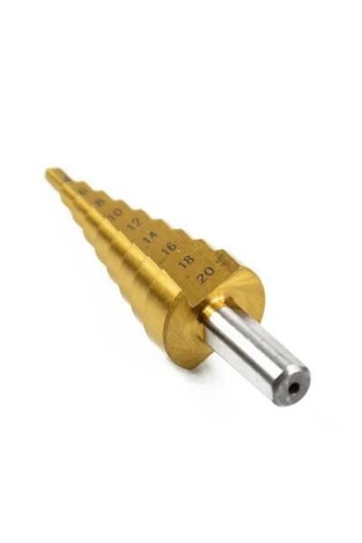 DepoMega Paslanmaz Kademeli Matkap Ucu Ahşap Plastik Sac Delme Uç 4- 20 Mm