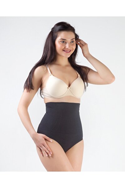 Kadın Siyah Yüksek Bel Slip Korse
