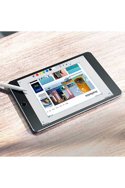 BizimGross Apple Ipad 9 Mk2k3tu/a 10.2 الجيل التاسع من الورق مثل الورق ذو سطح غير قابل للانزلاق واقي شاشة للحيوانات الأليفة