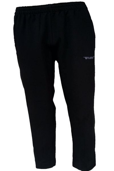 DEACAAR'S Men's Black Two Thread Flato Pocket Straight Leg Plus Size Sweatpants 120