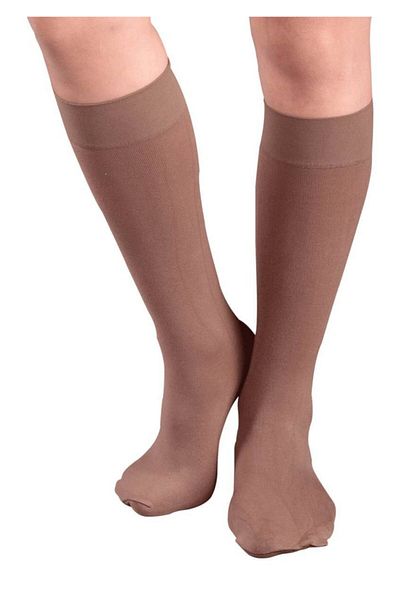 Penti Women's Beige Natural Extra Cotton Knee High Trousers Socks
