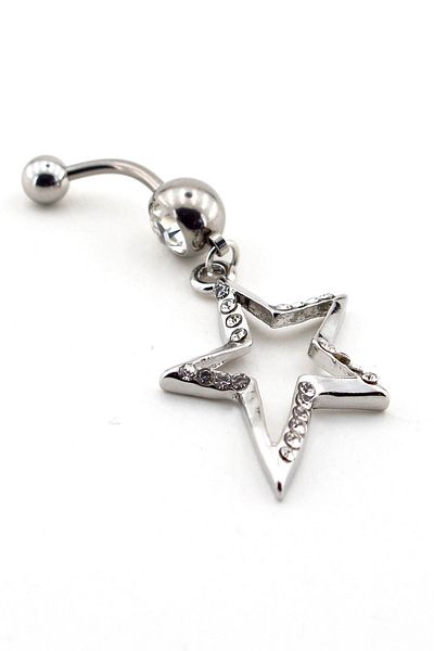 Solfera Dangle Star 316L Steel Belly Piercing P296