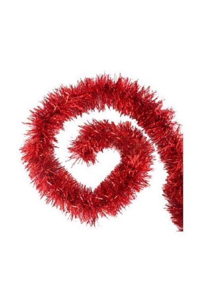 Happyland 3 Pack 6 cm Red Colored Decorative Glitter Ornament 2 Meters