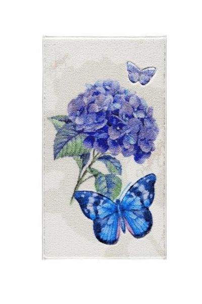 Confetti Μορφό Λιλά Σκαλιστό Χαλί Μπάνιου 50x57