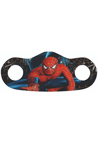 LINE TEKSTIL Spıderman Baskılı Çocuklar Için Yıkanabılır Nano Maske