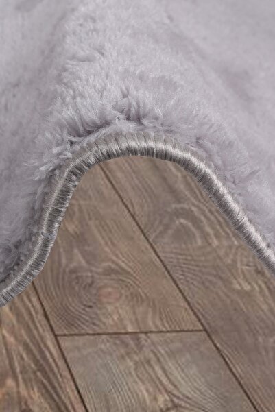 Bonny Home Elite Gray 80x150 Cm Plush Bath Mat Non-Slip Based Pufidik Bathroom Rug Large Size