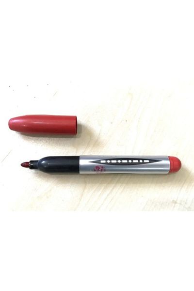 Kırgıl Red Marker Pen Thick Felted Pen Parcel Pen Board Pen 10 Pieces