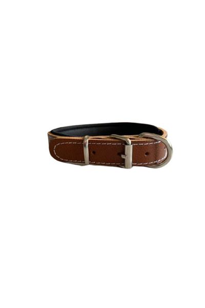 PACOPET Adjustable Patterned Inside Leather Dog Neck Collar - Taba 3x60 Cm