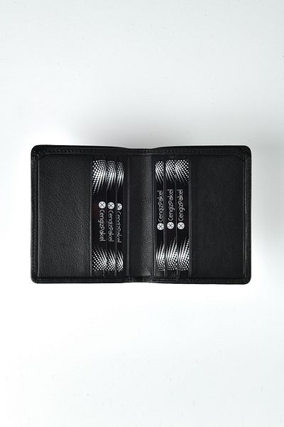 CENGİZ PAKEL Real Leather Black Wallet