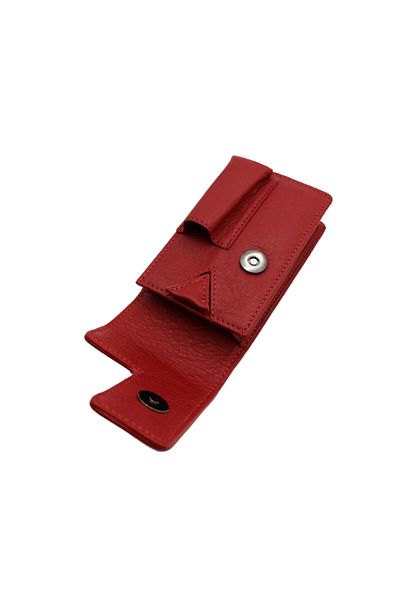 Grande 451 100% Genuine Leather Cigarette Holder Red