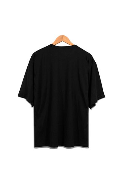 Venice Zokawear Unisex Black Basic Oversize T-shirt