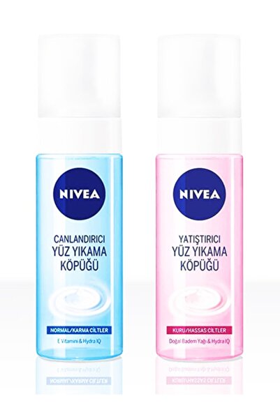 NIVEA Yatıştırıcı Yüz Yıkama Köpüğü Kuru Hassas 150 ml Canlandırıcı Yüz Yıkam...