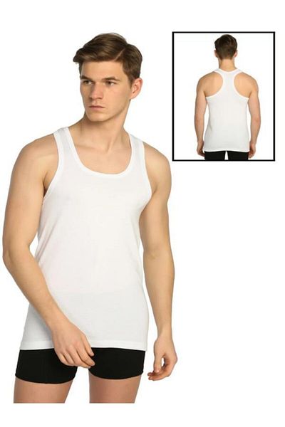 Tutku Ανδρικό αθλητικό εσώρουχο White Rib Σετ 4 τεμαχίων