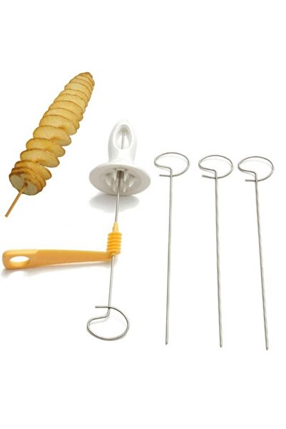 5DM Çubukta Şekilli Twister Patates Cips Yapma Aparatı Aleti