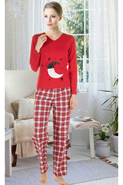 Doremi Kadın Kırmızı Pijama Takımı