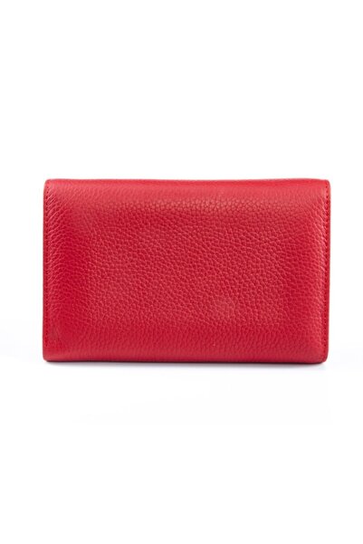 Deriza Optima Hakiki Kadın Deri Cüzdan Kırmızı