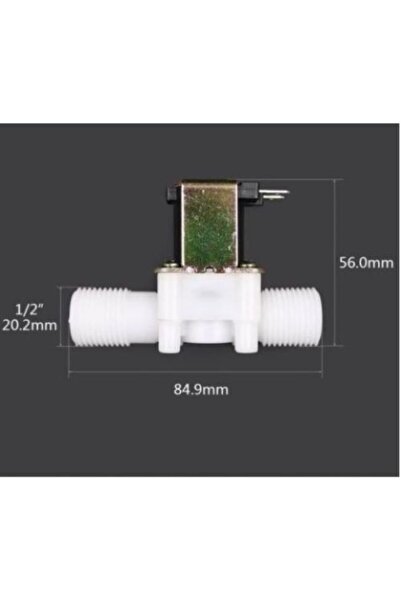 BMK ELECTRO ANKARA 12 Volt 1/2 Ölçekli Manyetik Elektrikli Solenoid Vana (val...