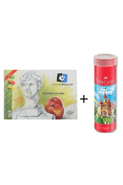 Alex Schoeller فابر كاستل أنبوب معدني - 25*35، 120 جرام، 36 لون كتاب رسم جاف