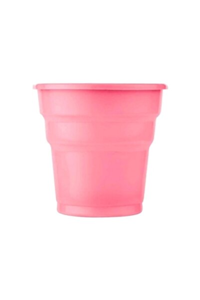 14Süs Plastik Bardak Kullan At 25 Adet (1 Paket) Renk Pembe