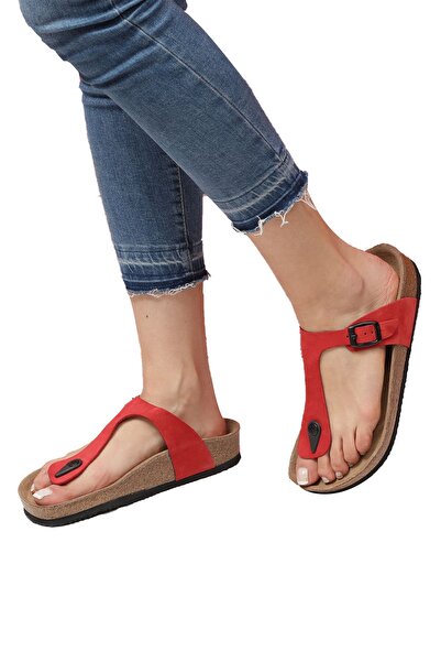 Bequemere Celeste Cork Sole Genuine Leather Flip Flop Orthopedic Unisex Slippers