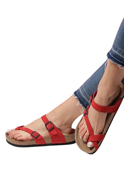 Bequemere Belle Cork Sole Genuine Leather Flip Flops Orthopedic Women's Slippers