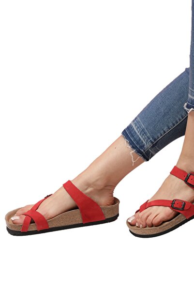 Bequemere Belle Cork Sole Genuine Leather Flip Flops Orthopedic Women's Slippers