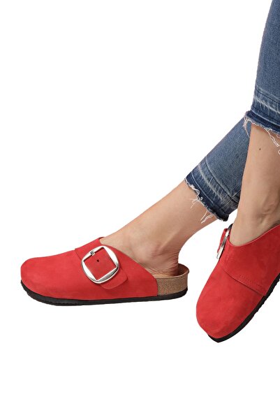 Bequemere Danica Cork Sole Genuine Leather Closed Model Orthopedic Women's Slippers