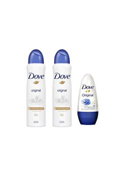 Dove Original Deodorant X2 Adet+rol-on 50 Ml