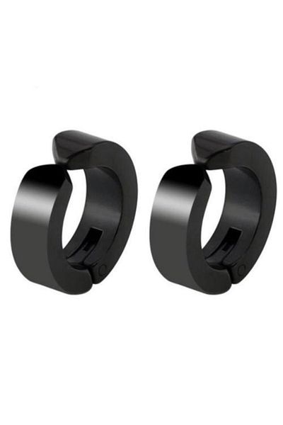 Jaida Moda Non-perforated Compression Men's Steel Earrings