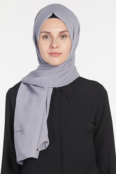 Armine Women's Silver Medina Silk Poly Shawl 3060991