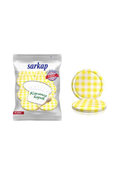 Sarkap Desenli Kavanoz Kapağı 10 Lu Paket