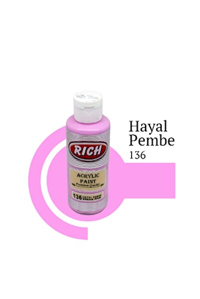 Rich Rıch Akrilik Boya 136 Hayal Pembe 120 Cc