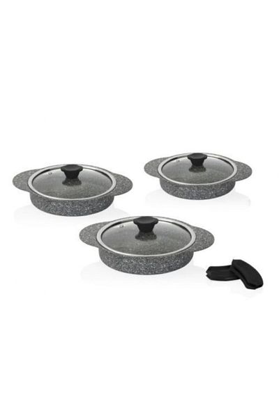 Taç Granit Plus Omelette Set Gray Silicone