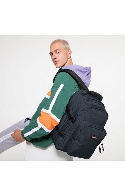 Eastpak Black Provider Triple Denim Unisex Backpack